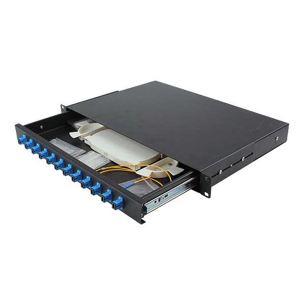 12 port fiber optic rackmounted distribution box